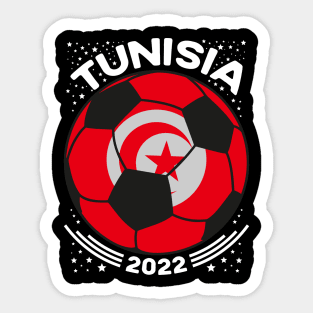 Tunisia Flag Soccer Football Team Sticker